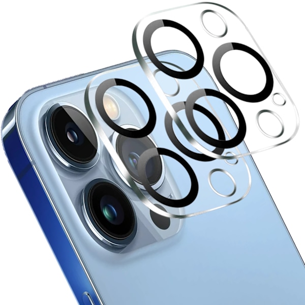 [2-Pack] iPhone 13 Pro karkaistu lasilinssin sieuga - sieuga kameralle, naarmuuntumaton