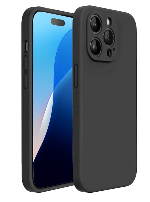 iPhone 16 Pro Matt Svart Skal - Med Kameraskydd