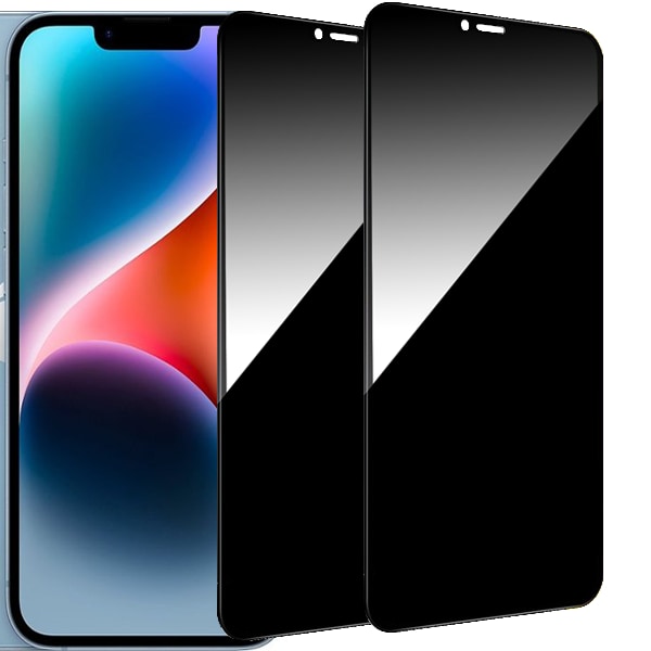 2-Pack iPhone 14 Pro Max Sekretessskärmskydd - Härdat Glas, Anti-Spy, Privacy Skärmskydd