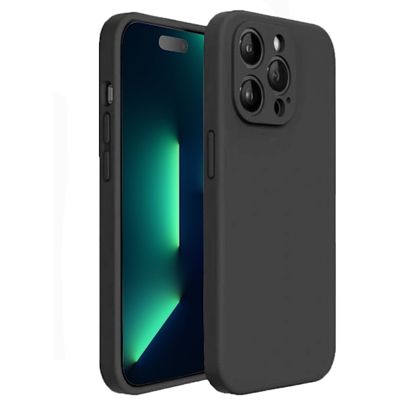 iPhone 13 Pro Max Skal - Matt Svart med Kameraskydd | Slitstarkt och Stilrent Skydd