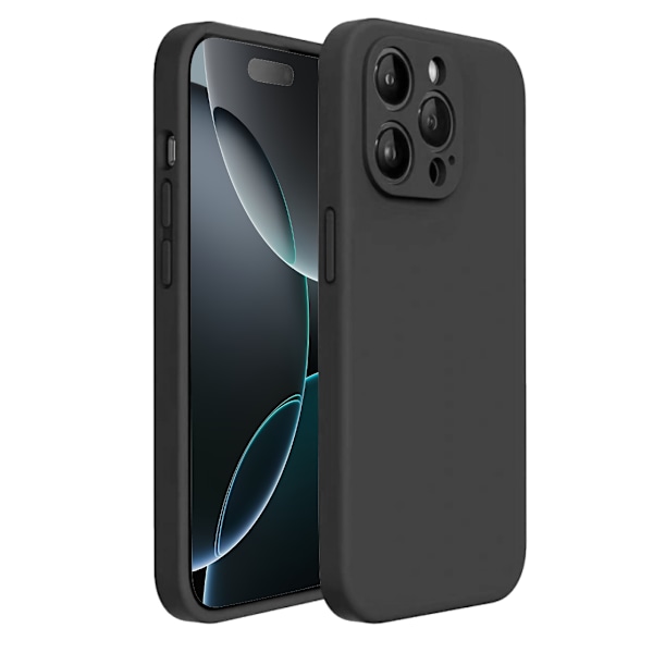 iPhone 16 Pro Max Matt Svart Skal - Med Kameraskydd