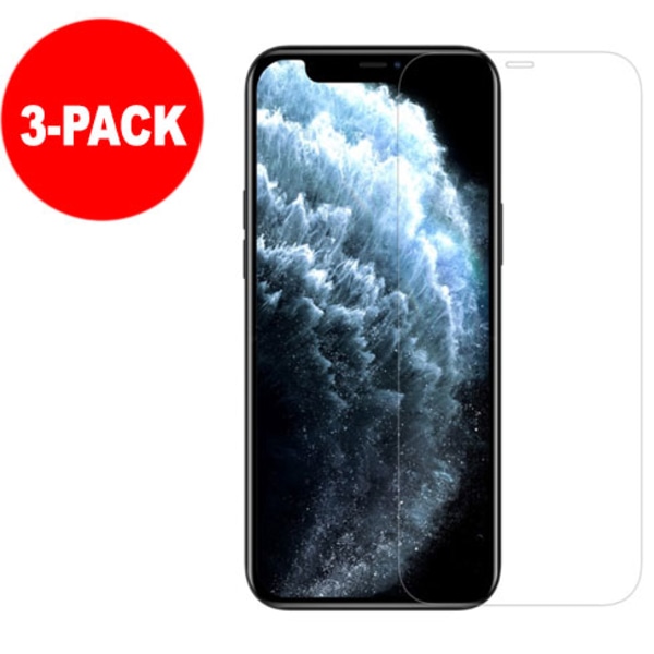 3-Pack - iPhone 11 / XR Härdat Glas Skärmskydd