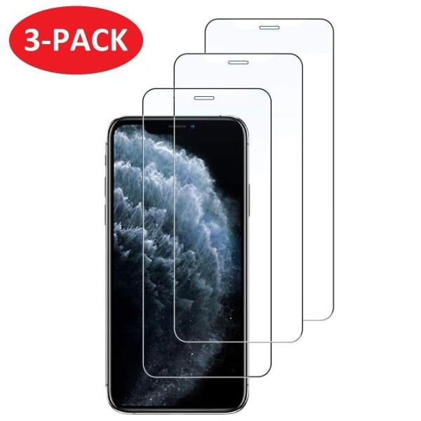 3 stk Herdet Glass iPhone 11 Pro - Skjermbeskytter Transparent