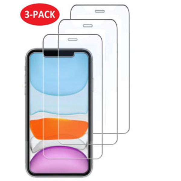 3-Pack - iPhone XR Härdat Glas Skärmskydd