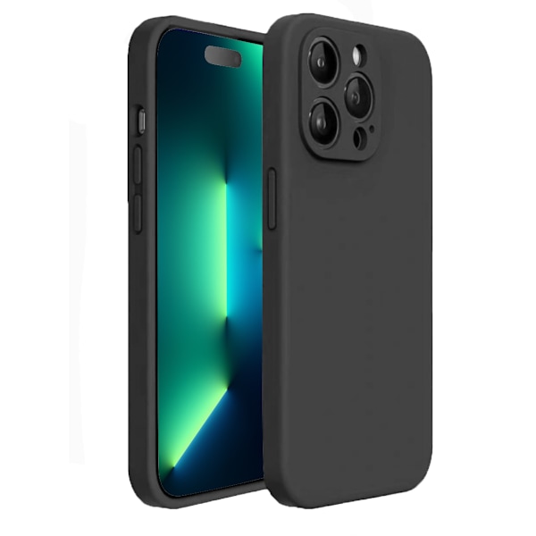 iPhone 13 Pro Skal - Matt Svart med Kameraskydd | Slitstarkt och Stilrent Skydd