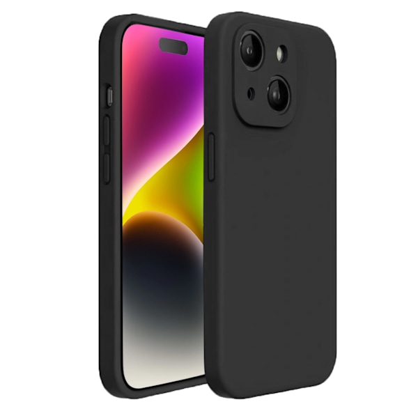 iPhone 14 Plus Skal - Matt Svart med Kameraskydd | Slitstarkt och Stilrent Skydd