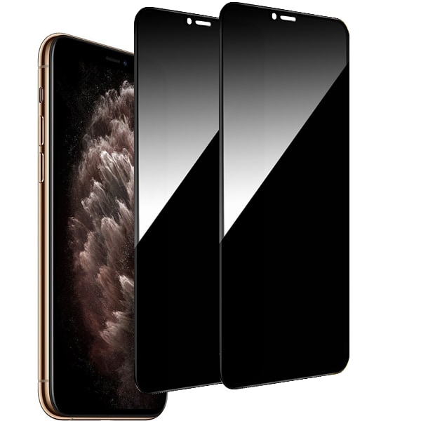 2-Pack iPhone X / Xs / 11 Pro Sekretessskärmskydd - Härdat Glas, Anti-Spy, Privacy Skärmskydd