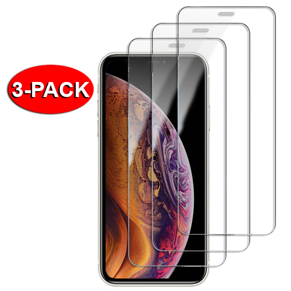 3-Pack - iPhone X / Xs karkaistu lasi näytönsuoja X / Xs