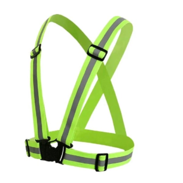 2-Pack - Reflexsele för Vuxna & Barn / Reflexväst Neon Grön