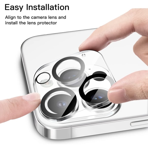 2-Pack Linsskydd för iPhone 14 Pro MAX Kamera i härdat glas
