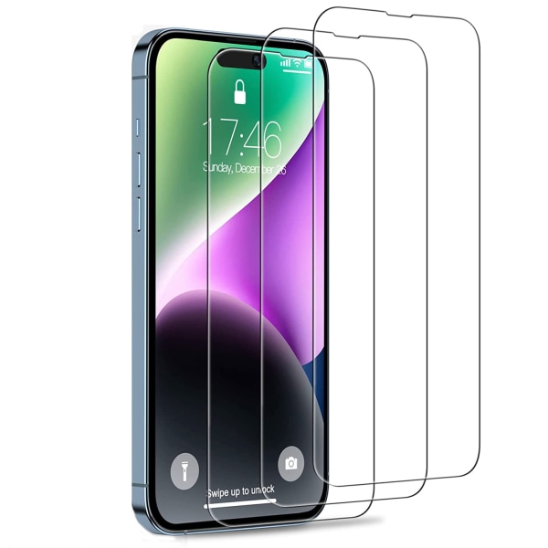 3-PACK - iPhone 14 Pro Skärmskydd i härdat glas