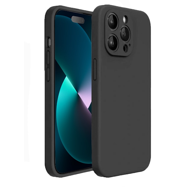 iPhone 13 Pro Skal - Matt Svart med Kameraskydd | Slitstarkt och Stilrent Skydd