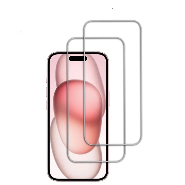 2-Pack - iPhone 15 Pro Max näytönsuoja karkaistua lasia