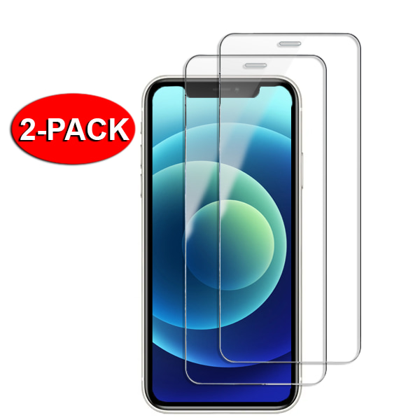 2-Pack - iPhone 11 / XR Härdat Glas Skärmskydd