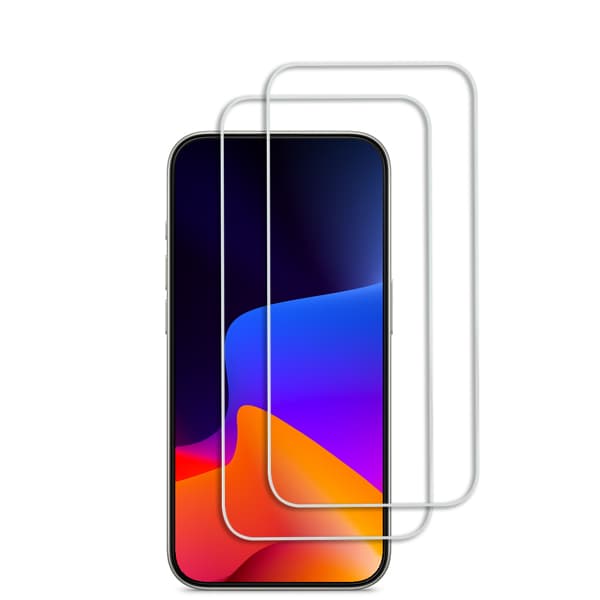 2st Härdat glas iPhone 15 - Skärmskydd Transparent