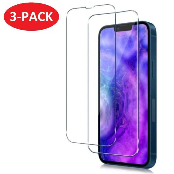 3-PACK - iPhone 13/13 Pro Skærmbeskytter i hærdet glas