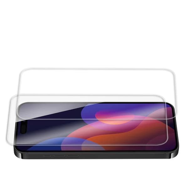 2-Pack - iPhone 15 Pro Max skærmbeskytter i hærdet glas
