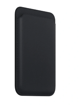 Lær iPhone-lommebok med MagSafe - Svart