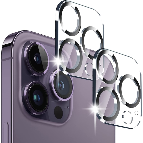 2-Pack Linsskydd för iPhone 14 Pro MAX Kamera i härdat glas