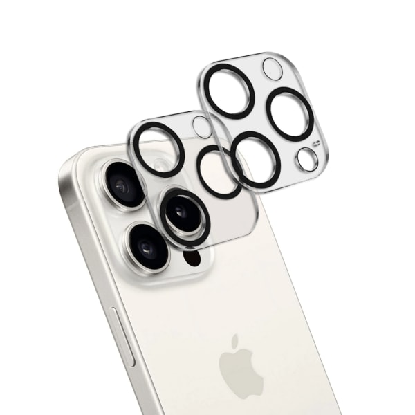 [2-Pack] iPhone 15 Pro Max Linsskydd I Härdat Glas