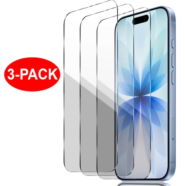 3-Pack - iPhone 17 - Härdat Glas Skärmskydd Transparent