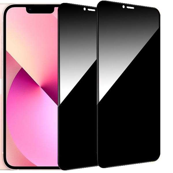2-Pack iPhone 13 Pro Max Sekretessskärmskydd - Härdat Glas, Anti-Spy, Privacy Skärmskydd