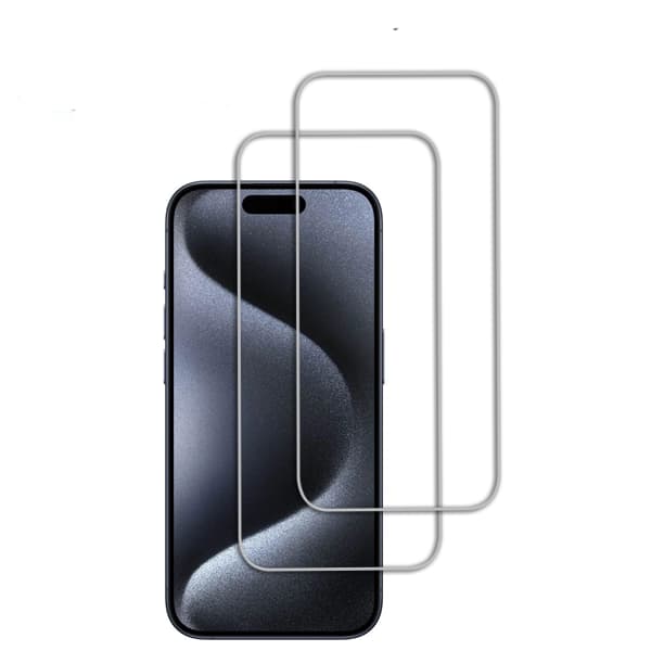 2-Pack - iPhone 15 Plus Skärmskydd i Härdat Glas