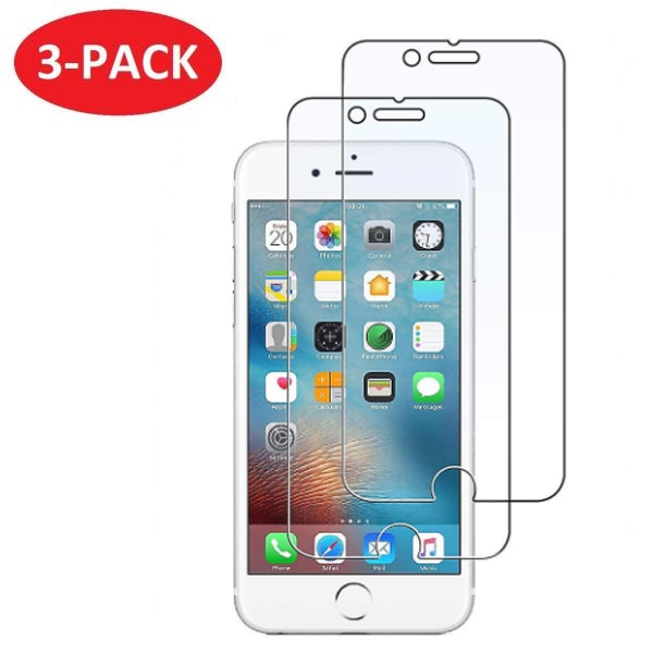 3-Pack - iPhone 6/6s Härdat Glas Skärmskydd