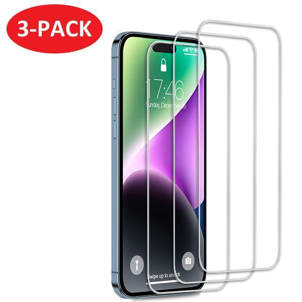 3-Pack - iPhone 15 Plus / 15 Pro Max  skjermbeskytter i herdet glass