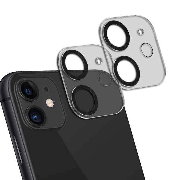 [2-Pack] iPhone 11 Linsskydd av Härdat Glas - Skydd för Kamera, Anti-Reptåligt