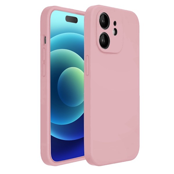 iPhone 12 Matt Rosa Skal - Med Kameraskydd