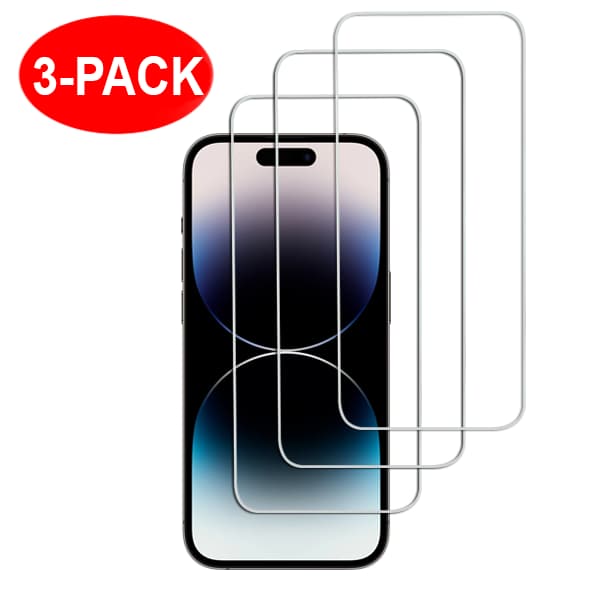 3-Pack - iPhone 16e - Härdat Glas Skärmskydd Transparent