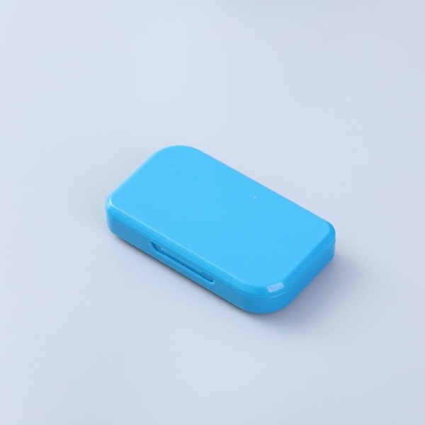 dosett medicin pillerbox medicin dosett piller hållare 6 fack blå