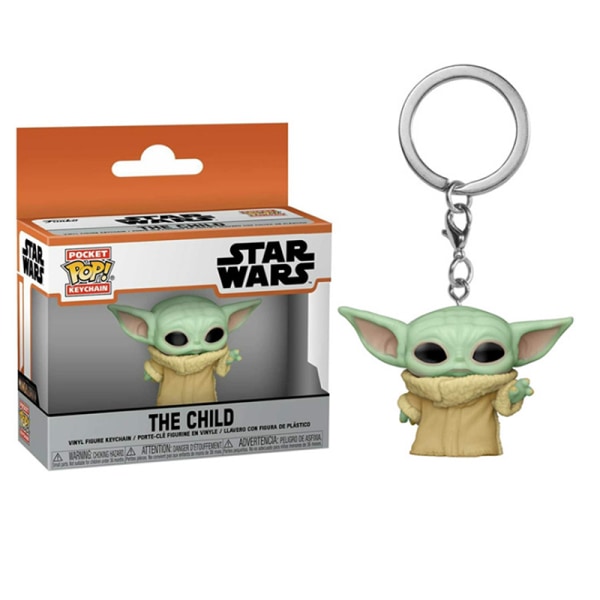 Star Wars Mandalorian Yoda Baby Keychain Figurleksaker B B