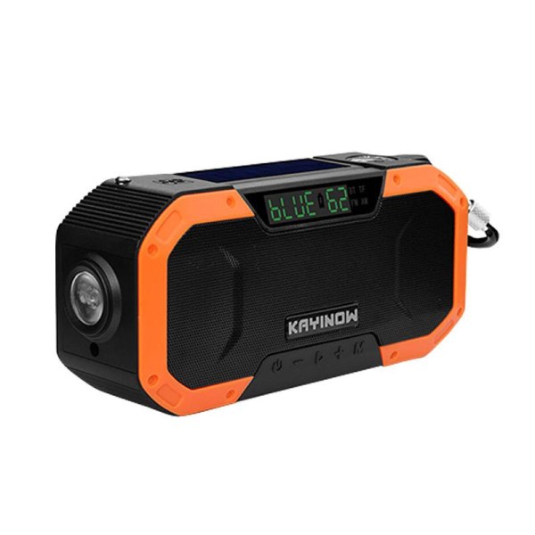 Vevradio Nödradio handvev Bluetooth-högtalare 5000mAh Orange Orange