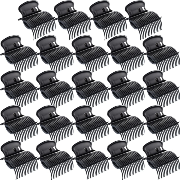 24 delar hot curling hårnål curling hårnål ersättning curling hårnål för kvinnliga tjejers frisyrdesign (svart)