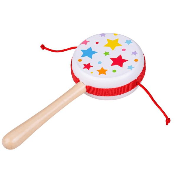Bigjigs Toys Twist Drum - Rattle Musical Instrument Toy for Kids Multicolour
