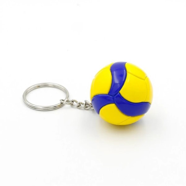 Volleyboll nyckelring hänge Fotboll Beach Ball Basket nyckelring kedja 2 2