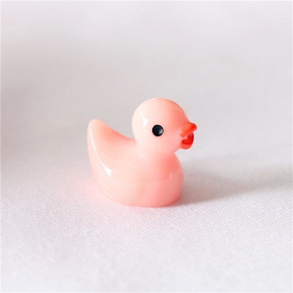 Mini ducks mini små ankor gummianka gul anka Miniatyr djur 50/10 Rosa 100st