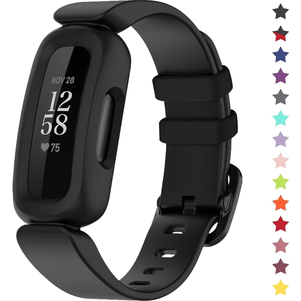 Kompatibel med Fitbit Ace 3 för barn, mjuk silikon Vattentät armband Tillbehör Watch Byte för Fitbit Ace 3 pojkar flickor