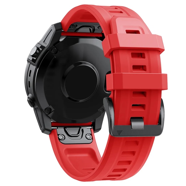 20 mm watch Silikonsnabbspänne för Garmin Fenix 7S/6S/6S Pro/5S/5S Plus/Descent Mk2S watch (röd) Röd Röd