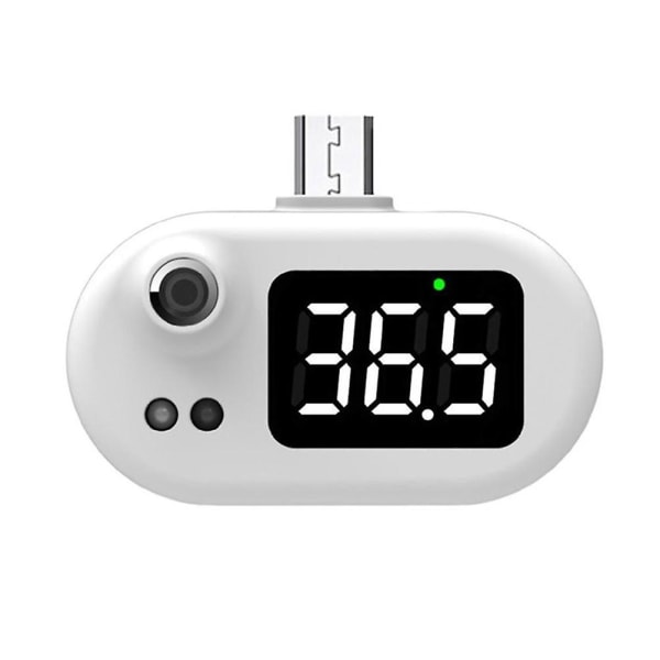 Smart termometer Bärbar mini mobiltelefon termometer Beröringsfri infraröd USB termometer