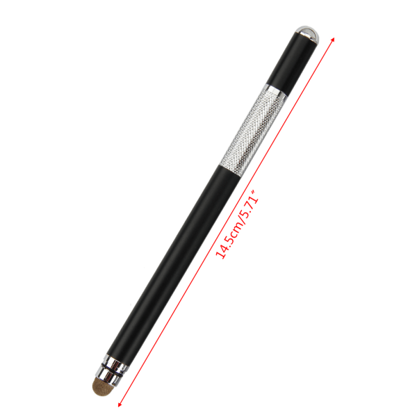 2 i 1 multifunktionsfinpunkt för pekskärm Metall Kapacitiv Stylus Penna för Pink Pink