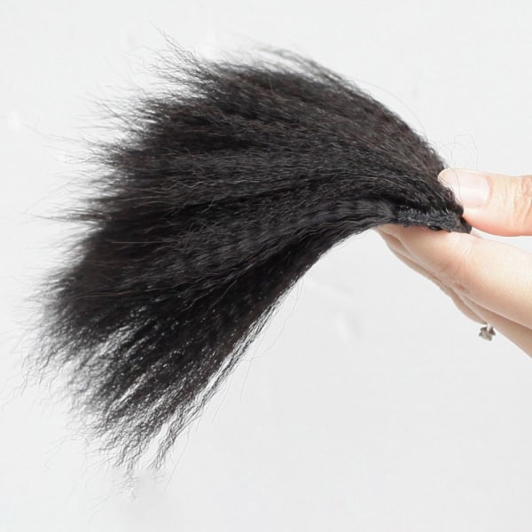 Perm Hair Pad Hårförlängningsklämma SVART BRUNT 20CM 20CM black brown 20cm-20cm