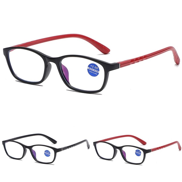Anti-blått ljus Läsglasögon Ögonskyddsläsare RÖD Red Strength 1.5x-Strength 1.5x Red Strength 1.5x-Strength 1.5x