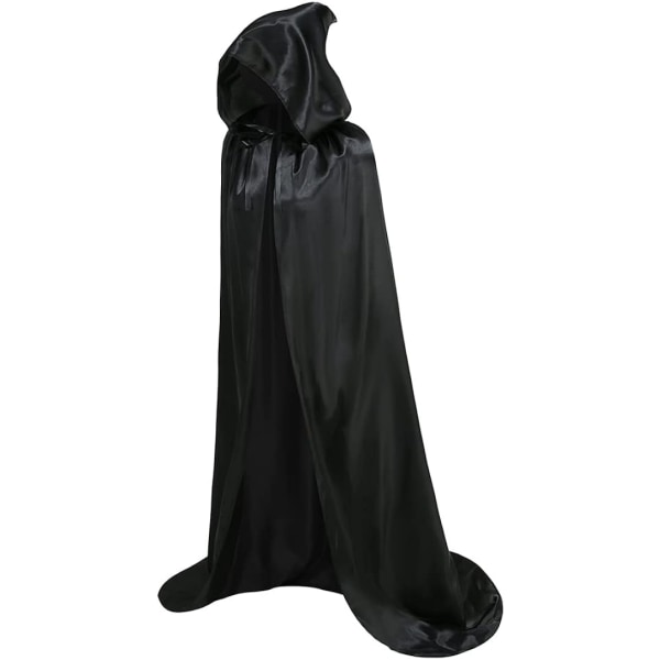 Halloween-kappa för vuxna satintygskappa för barn stående cap 140cm