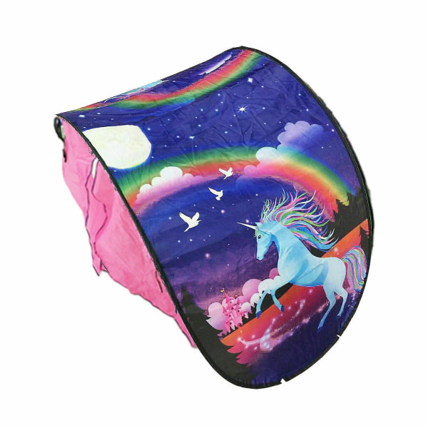 Unicorn Print hopfällbart tält för barn