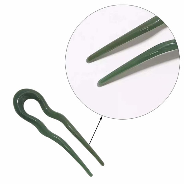 5 st hårgaffel plast fransk stil chignon hårnålar våg hår gaffel pinnar för kvinnor tjejer damer