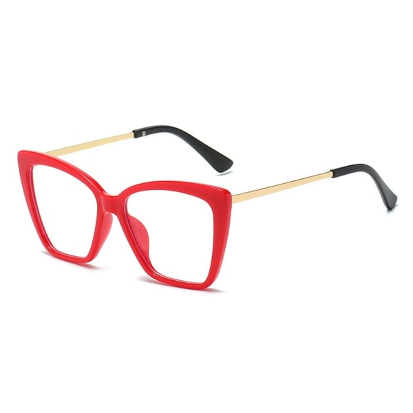 Anti-Blue Light Glasögon Överdimensionerade glasögon RÖD RÖD Red