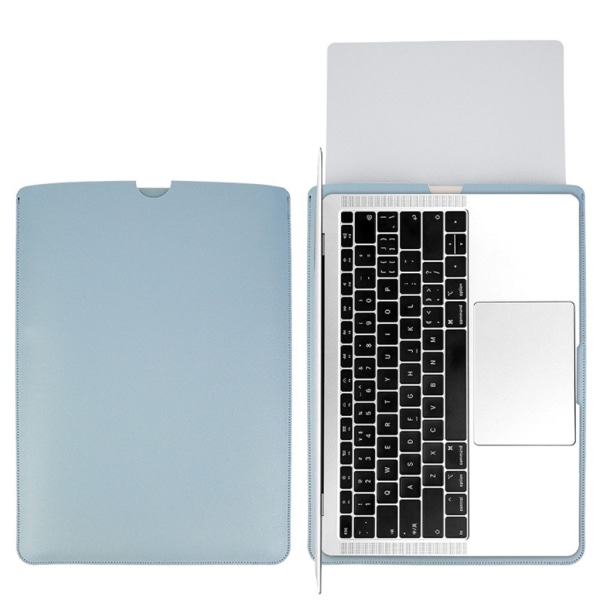 Laptopväska Vattentätt PU- cover för Book Air 13 Pro 13,3 14 15 15,6 tums case- Notebook innerväska Light blue 13 inch Light blue 13 inch